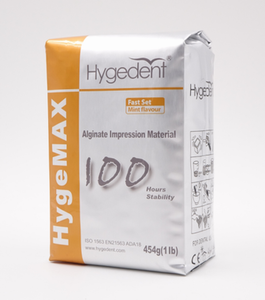 Hygedent Alginate Dust Free High Elasticity 1lb Bag (Setting/phase: HygeMax 100Hr Fast Set Mint Flavor)